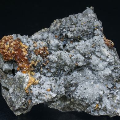 Hutchinsonite with Orpiment and Quartz