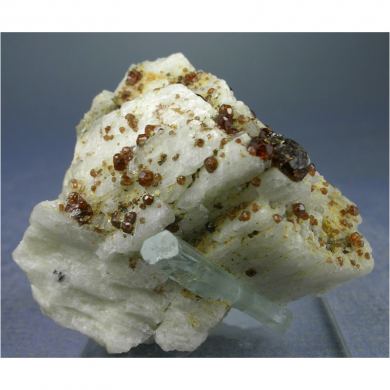 Aquamarine, Spessartine, Albite