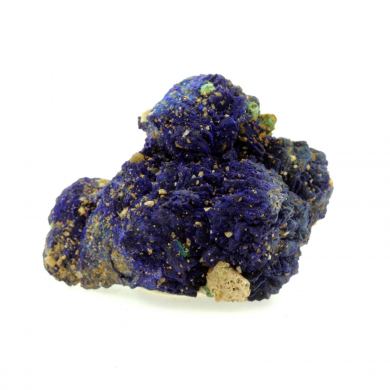 Chessylite ( Azurite ) + Cuprite.