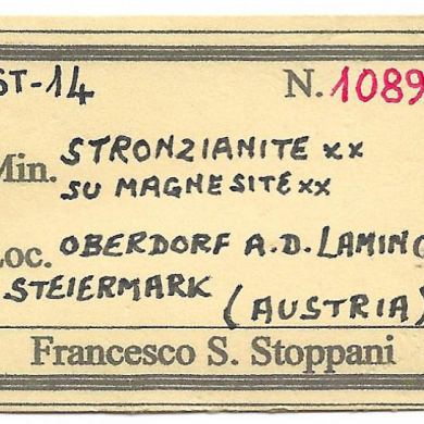 Strontianite with Magnesite