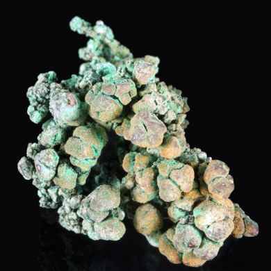 Copper with malachite coating