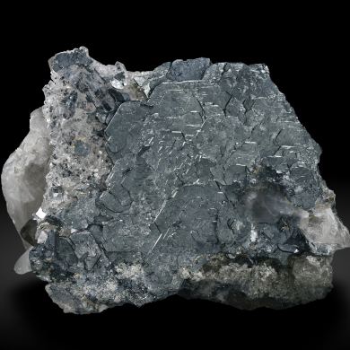 Hematite with Quartz (variety smoky)