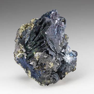 Covellite with Pyrite, Enargite, Brochantite