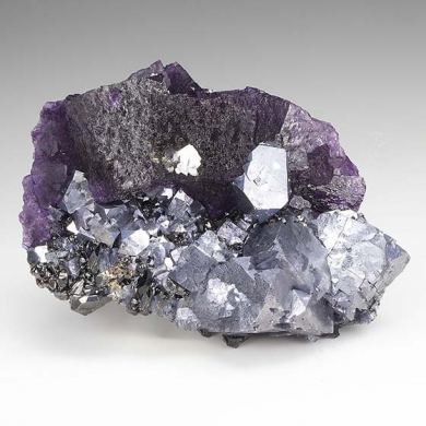 Fluorite with Galena, Sphalerite