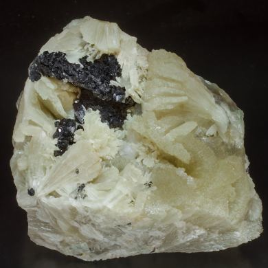 Hematite with Prehnite
