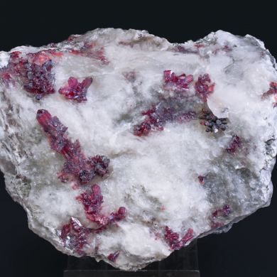 Proustite with Calcite