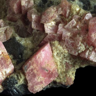 Rhodochrosite, Sphalerite