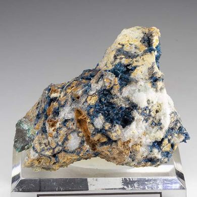 Veszelyite with Hemimorphite