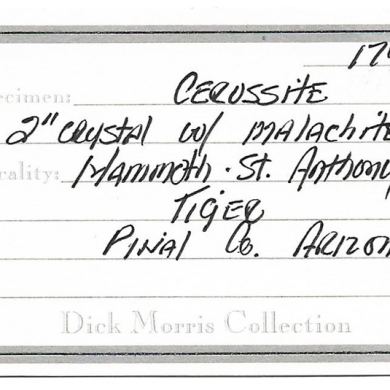 Cerussite with Malachite