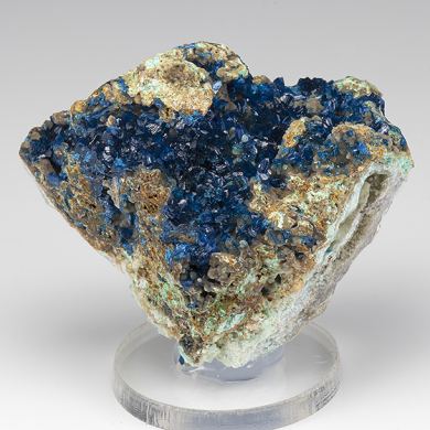 Veszelyite with Hemimorphite