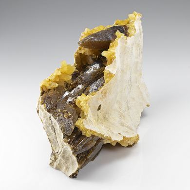 Barite with Calcite