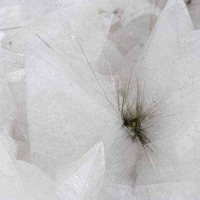 Millerite with Calcite