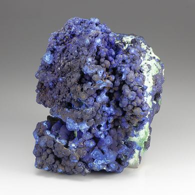 Azurite with Malachite