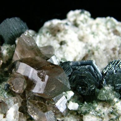 Hematite Iron Rose with Quartz, Adularia and Chlorite