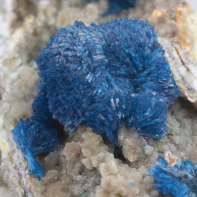 Veszelyite with Hemimorphite