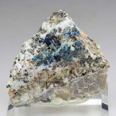 Veszelyite with Hemimorphite