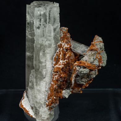 Aragonite with Quartz (variety hematoide)