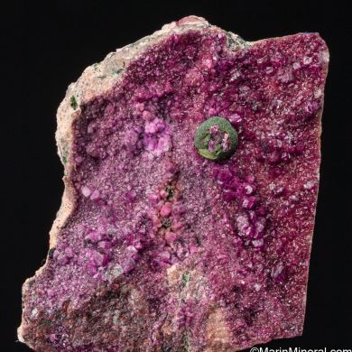 Kolwezite on Cobaltian Calcite