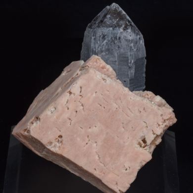 Microcline with Quartz (variety smoky)