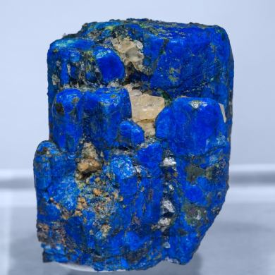Chalcostibite with Azurite and Malachite