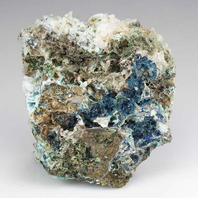 Veszelyite with Hemimorphite