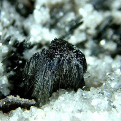 Stibnite, Berthierite, Calcite