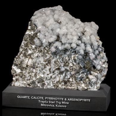 Quartz, Calcite, Arsenopyrite, etc. from Trecpa, Kosovo