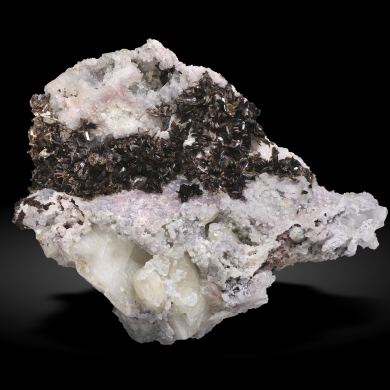 Hubeite with Calcite
