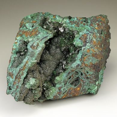 Pseudomalachite with Malachite