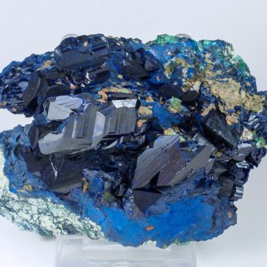 Azurite with Malachite