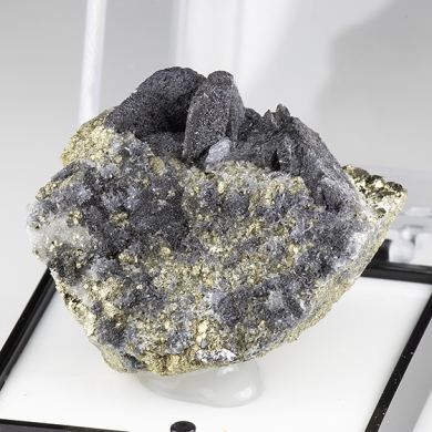 Valentinite with Pyrite