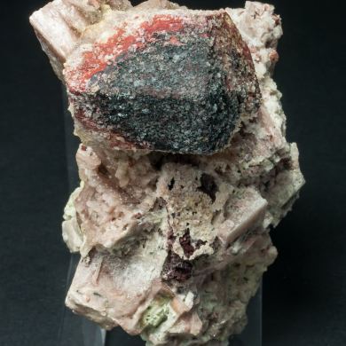 Microcline with Hematite and Quartz