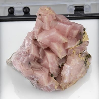 Rhodochrosite with Pyrite