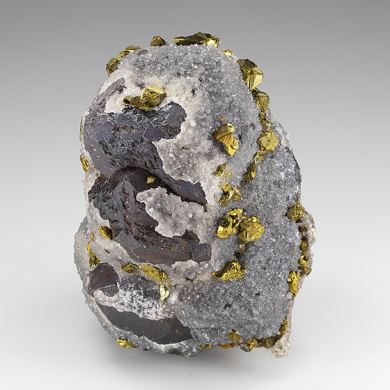 Chalcopyrite with Quartz, Andradite