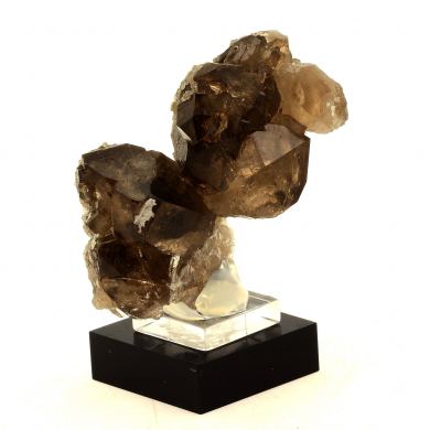 Smoky quartz + Pink Fluorite.