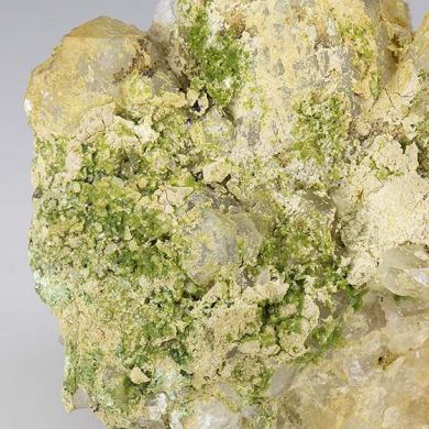 Duftite with Mimetite, Veszelyite, Quartz