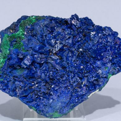 Azurite with Malachite