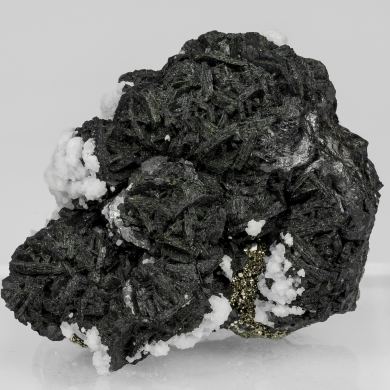Wurtzite with Calcite and Pyrite