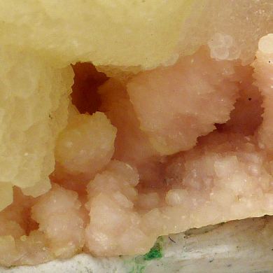 Rhodochrosite, calcite