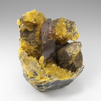 Barite with Calcite (Repaired)