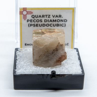 Quartz var. Pecos Valley Diamond (Pseudocubic)