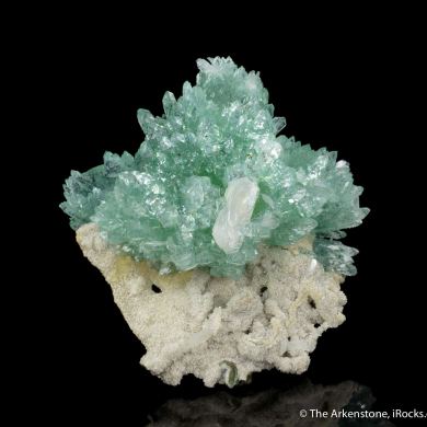 Fluorapophyllite with Stilbite
