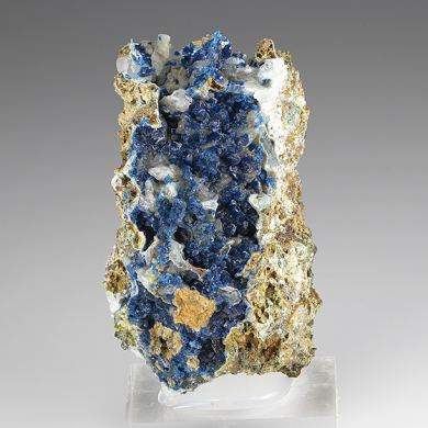 Veszelyite with Hemimorphite