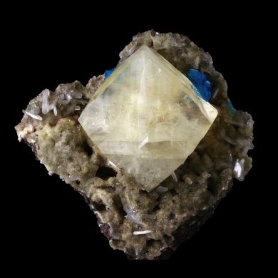 Cavansite & Calcite 