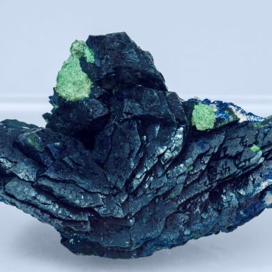 Azurite with Malachite