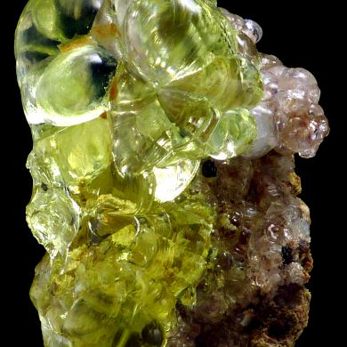 Opal var. hyalite CRAZY FLUORESCENCE