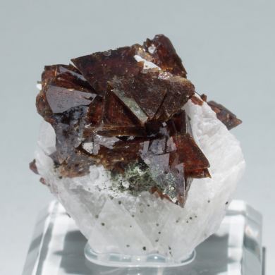 Helvine-Genthelvite with Quartz and Calcite