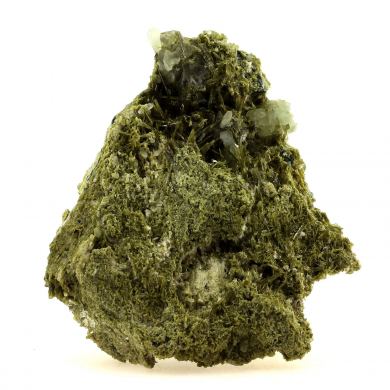 Quartz with Byssolite inclusions + Epidote.