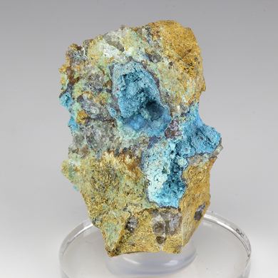 Langite with Cuprite