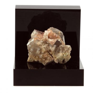 Pink Fluorite + Smoked Quartz.